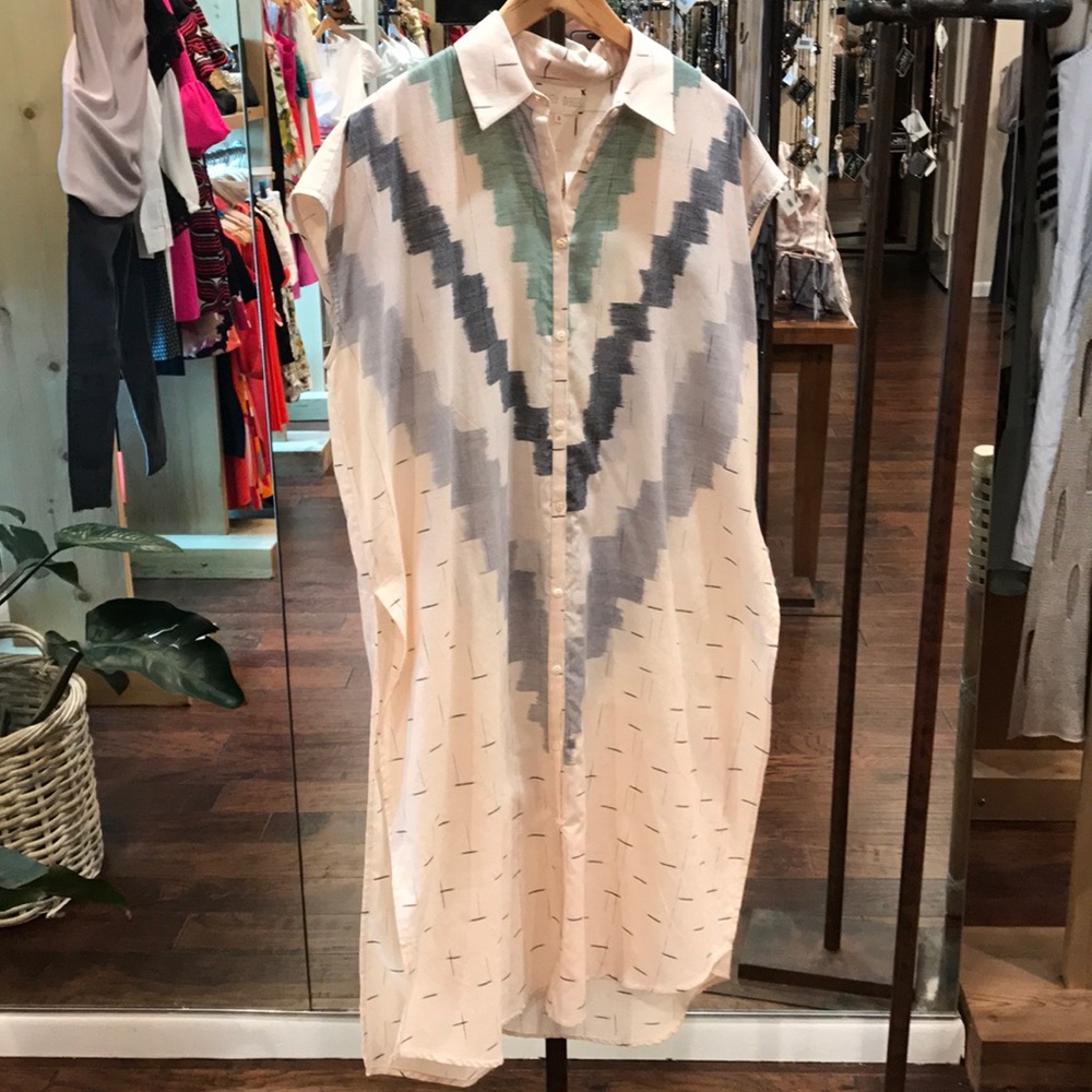 Button up, long tunic